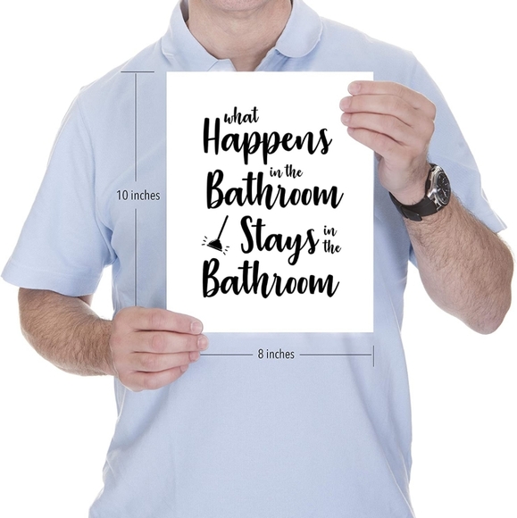 Art | Funny Bathroom Quotes | Poshmark